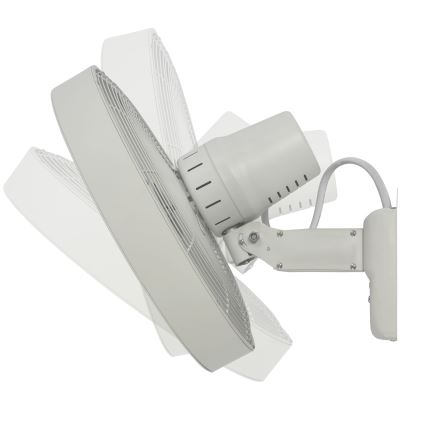 ZEVENTI - Nástěnný ventilátor FREEZE 50W/230V pr. 40 cm bílá + dálkové ovládání