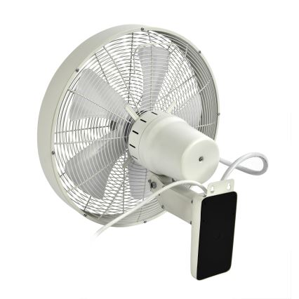 ZEVENTI - Nástěnný ventilátor FREEZE 50W/230V pr. 40 cm bílá + dálkové ovládání