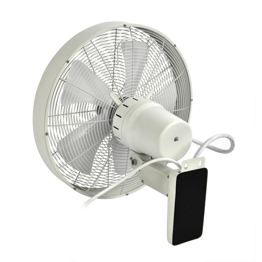 ZEVENTI - Nástěnný ventilátor FREEZE 50W/230V pr. 40 cm bílá + dálkové ovládání
