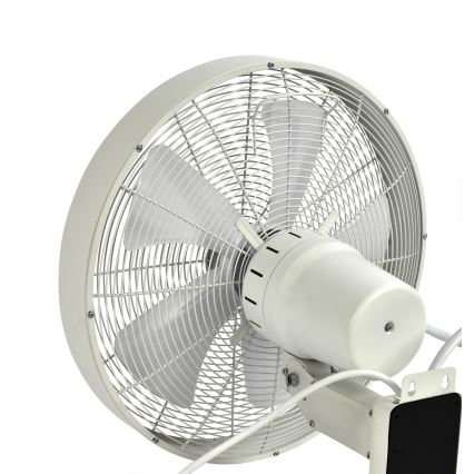 ZEVENTI - Nástěnný ventilátor FREEZE 50W/230V pr. 40 cm bílá + dálkové ovládání