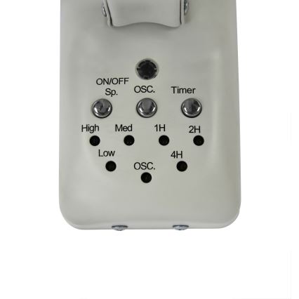 ZEVENTI - Nástěnný ventilátor FREEZE 50W/230V pr. 40 cm bílá + dálkové ovládání