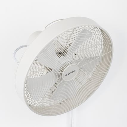 ZEVENTI - Nástěnný ventilátor FREEZE 50W/230V pr. 40 cm bílá + dálkové ovládání