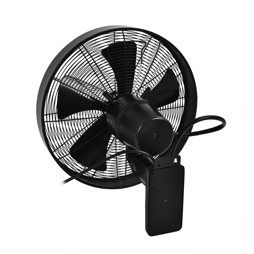 ZEVENTI - Nástěnný ventilátor FREEZE 50W/230V pr. 40 cm černá + dálkové ovládání
