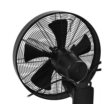 ZEVENTI - Nástěnný ventilátor FREEZE 50W/230V pr. 40 cm černá + dálkové ovládání