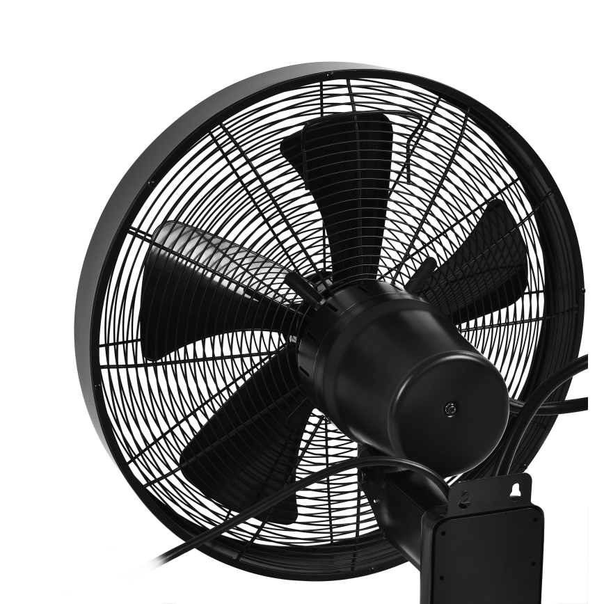 ZEVENTI - Nástěnný ventilátor FREEZE 50W/230V pr. 40 cm černá + dálkové ovládání