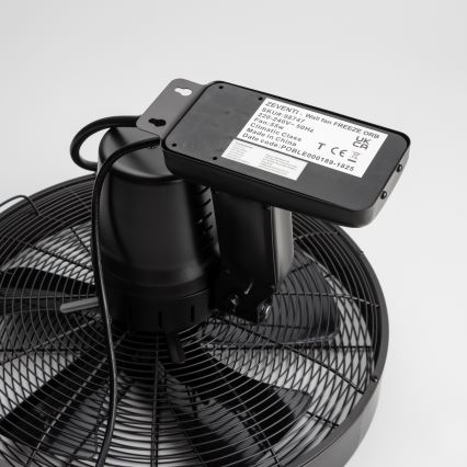 ZEVENTI - Nástěnný ventilátor FREEZE 50W/230V pr. 40 cm černá + dálkové ovládání