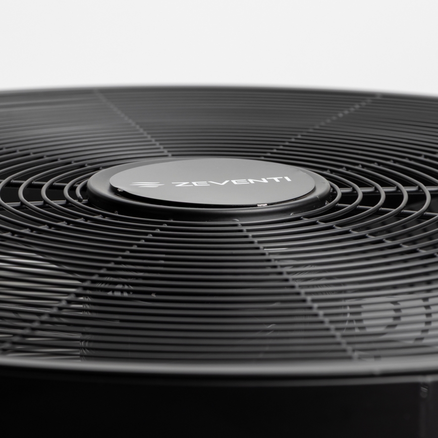 ZEVENTI - Nástěnný ventilátor FREEZE 50W/230V pr. 45 cm černá + dálkové ovládání