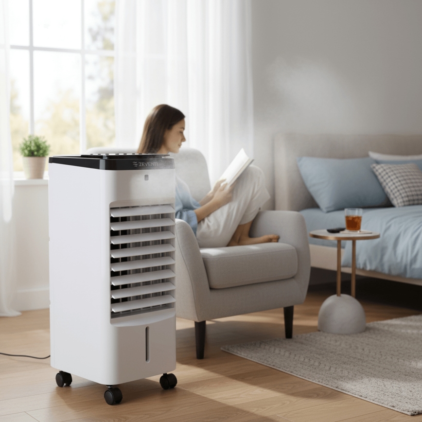 ZEVENTI - Ochlazovač vzduchu ARCTIC 60W/230V černá/bílá + dálkové ovládání