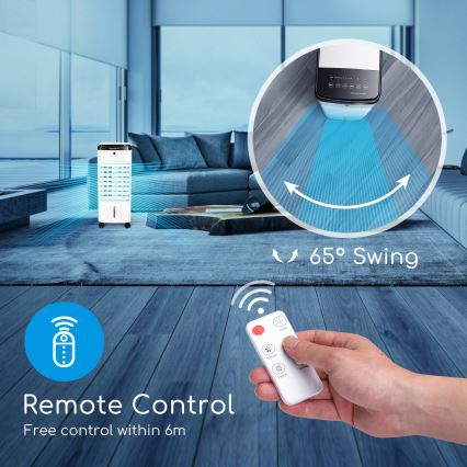 ZEVENTI - Ochlazovač vzduchu ARCTIC 60W/230V černá/bílá + dálkové ovládání