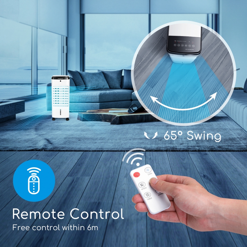 ZEVENTI - Ochlazovač vzduchu ARCTIC 60W/230V černá/bílá + dálkové ovládání