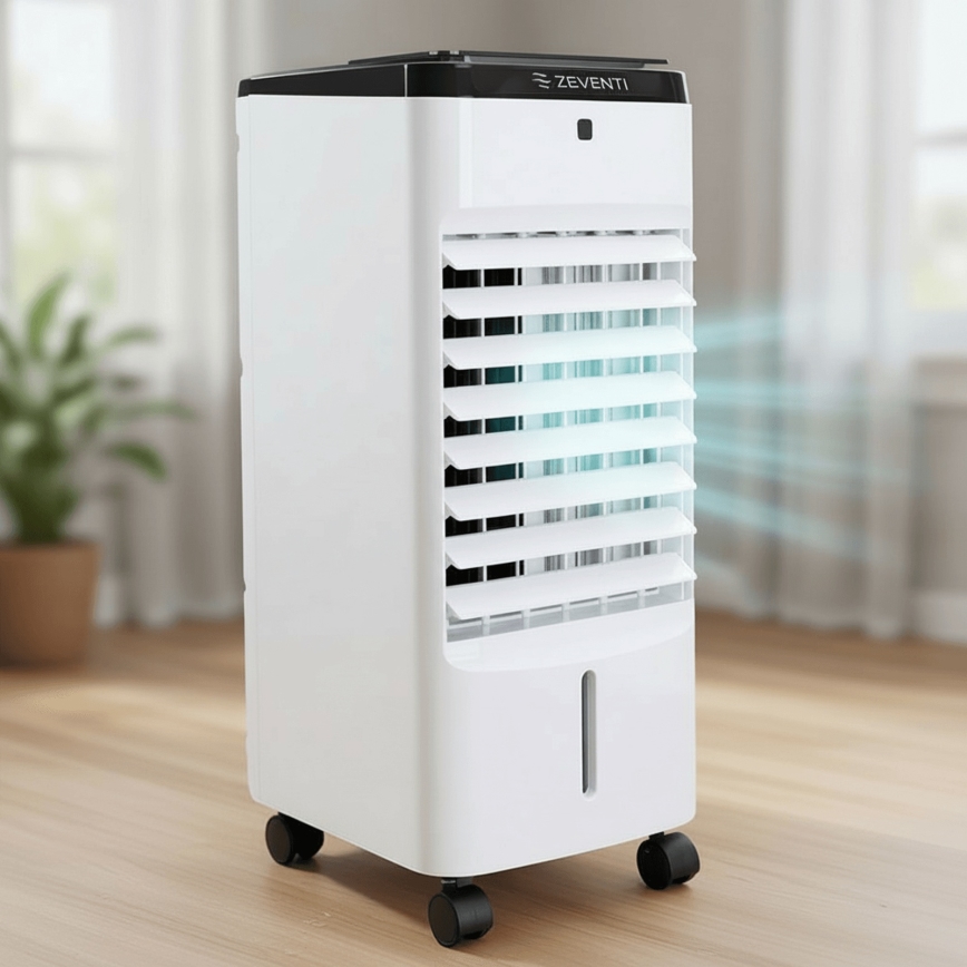 ZEVENTI - Ochlazovač vzduchu ARCTIC 60W/230V černá/bílá + dálkové ovládání