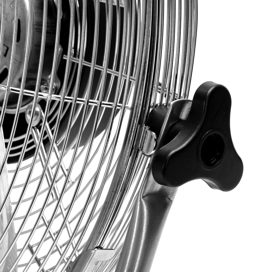 ZEVENTI - Podlahový ventilátor FLOW 60W/230V 44,5 cm lesklý chrom