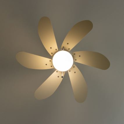 ZEVENTI - Stropní ventilátor FAMARA 1xE14/60W/230V bílá