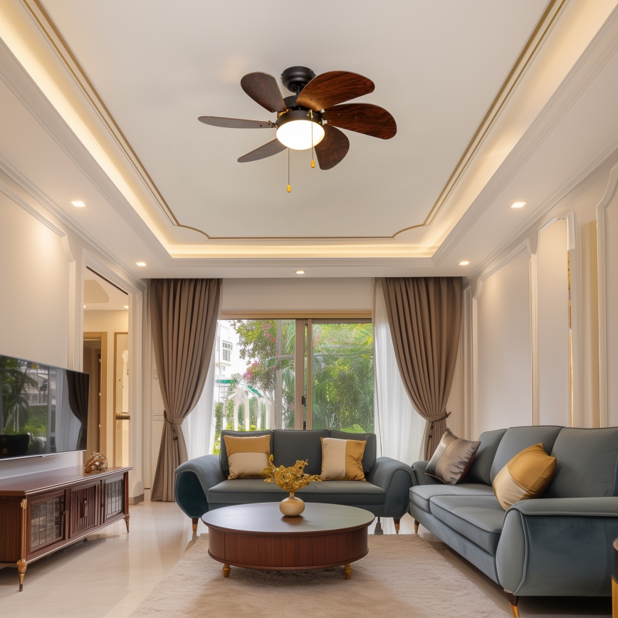 ZEVENTI - Stropní ventilátor FAMARA 1xE14/60W/230V