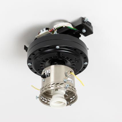 ZEVENTI - Stropní ventilátor GALDANA 1xE27/60W/230V šedá/bílá