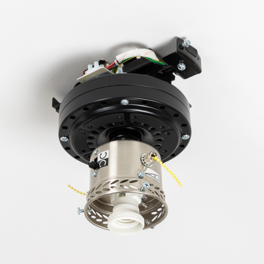 ZEVENTI - Stropní ventilátor GALDANA 1xE27/60W/230V šedá/bílá
