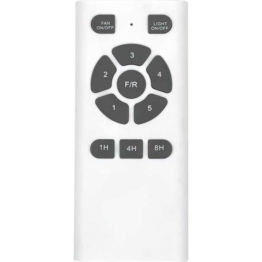 ZEVENTI - Stropní ventilátor LIONI Wi-Fi Tuya černá/dub + dálkové ovládání