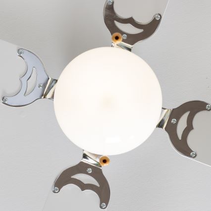 ZEVENTI - Stropní ventilátor NAVAGIO 1xE27/60W/230V černá/bílá