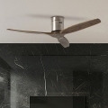 ZEVENTI - Stropní ventilátor SPELLO Wi-Fi Tuya matný chrom/dub + dálkové ovládání
