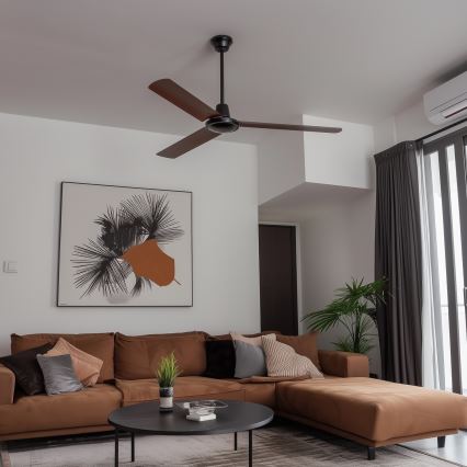 ZEVENTI - Stropní ventilátor TOFINO hnědá