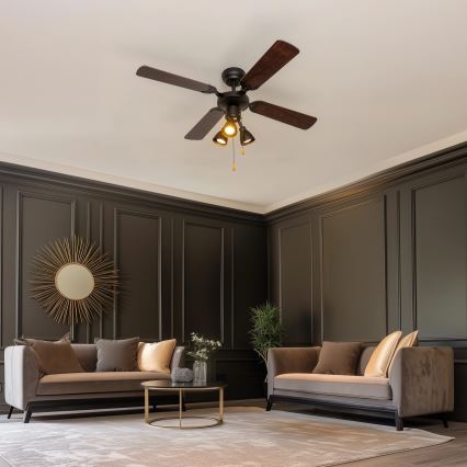 ZEVENTI - Stropní ventilátor ZURRIOLA 3xGU10/50W/230V