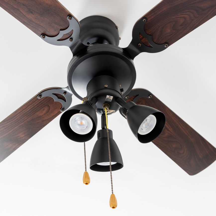 ZEVENTI - Stropní ventilátor ZURRIOLA 3xGU10/50W/230V