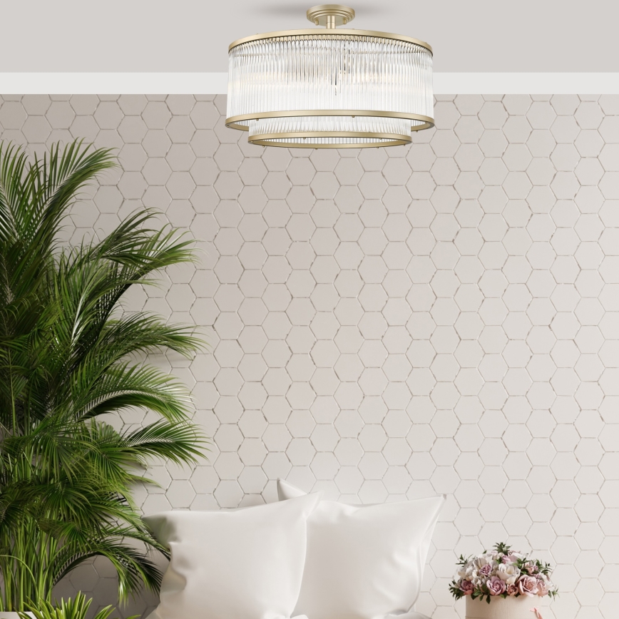 Zuma Line - Přisazený lustr 6xE14/60W/230V mosaz