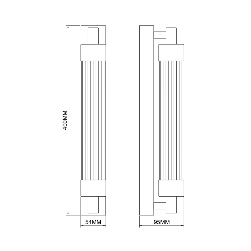 Zuma Line - LED Nástěnná lampa LED/8W/230V černá