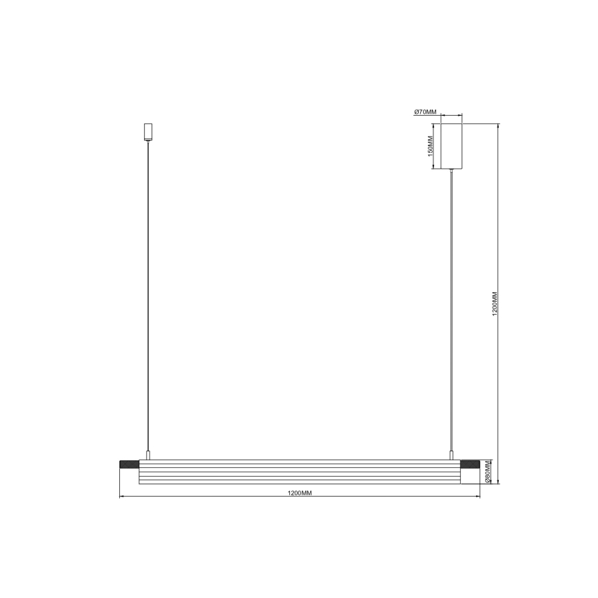 Zuma Line - LED Lustr na lanku LED/14W/230V zlatá