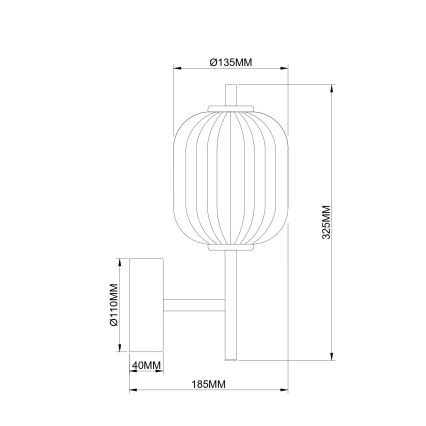 Zuma Line - LED Nástěnná lampa LED/6,5W/230V zlatá