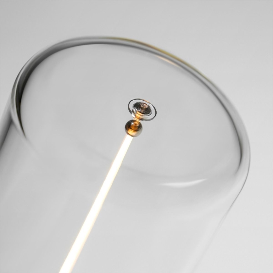 Zuma Line - LED Stmívatelná nabíjecí stolní lampa LED/0,5W/230V černá IP54