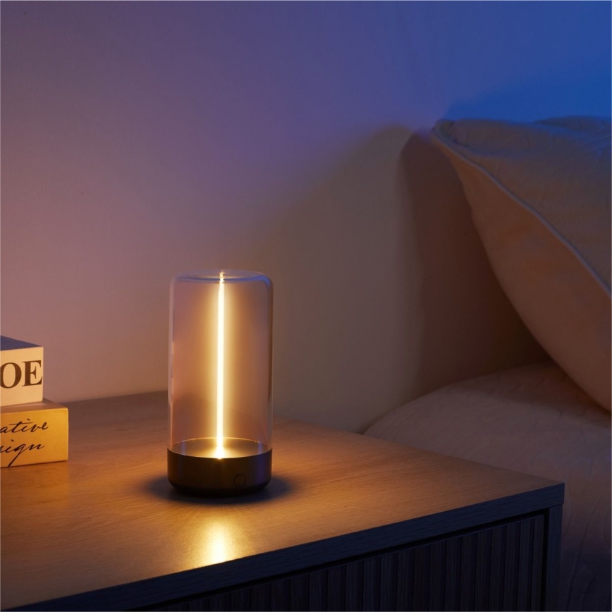Zuma Line - LED Stmívatelná nabíjecí stolní lampa LED/0,5W/230V černá IP54