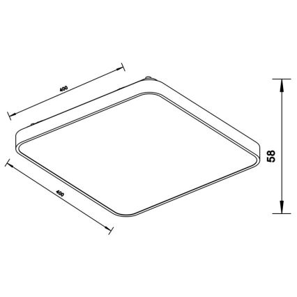 Zuma Line - LED Stropní svítidlo LED/40W/230V chrom