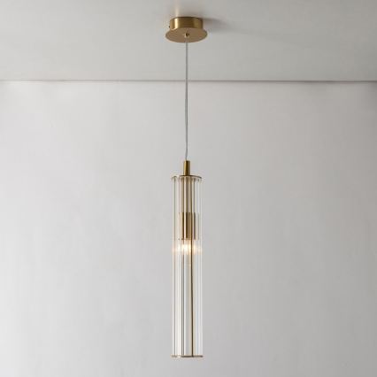 Zuma Line - Lustr na lanku 1xE14/7W/230V zlatá