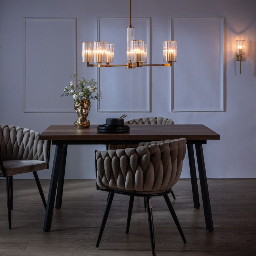 Zuma Line - Lustr na tyči 7xE14/7W/230V zlatá