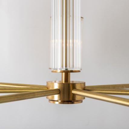 Zuma Line - Lustr na tyči 7xE14/7W/230V zlatá