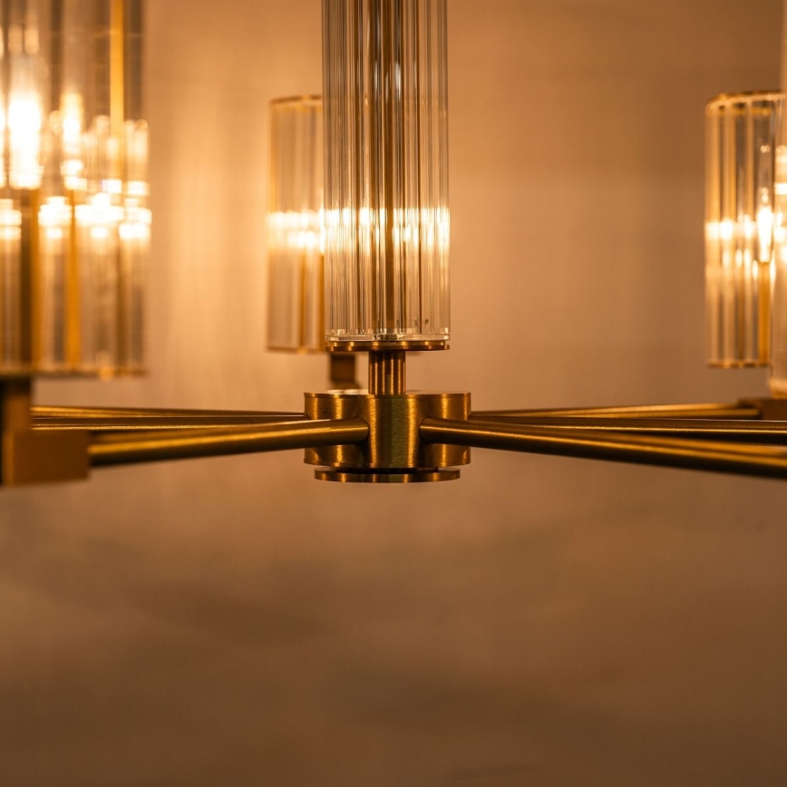 Zuma Line - Lustr na tyči 7xE14/7W/230V zlatá