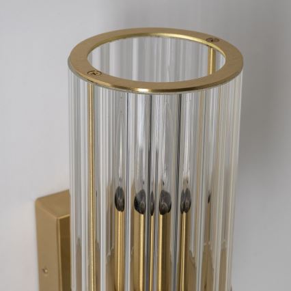 Zuma Line - Nástěnná lampa 1xE14/7W/230V zlatá