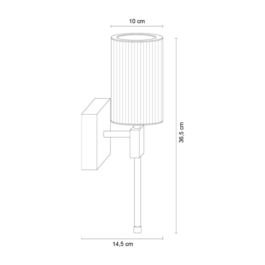 Zuma Line - Nástěnná lampa 1xE14/7W/230V zlatá