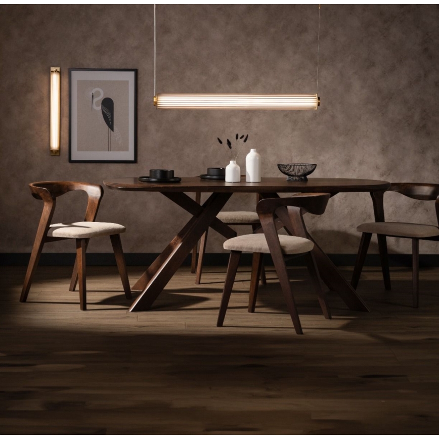 Zuma Line - LED Stmívatelný lustr na lanku LED/39W/230V 2700-6500K zlatá + dálkové ovládání