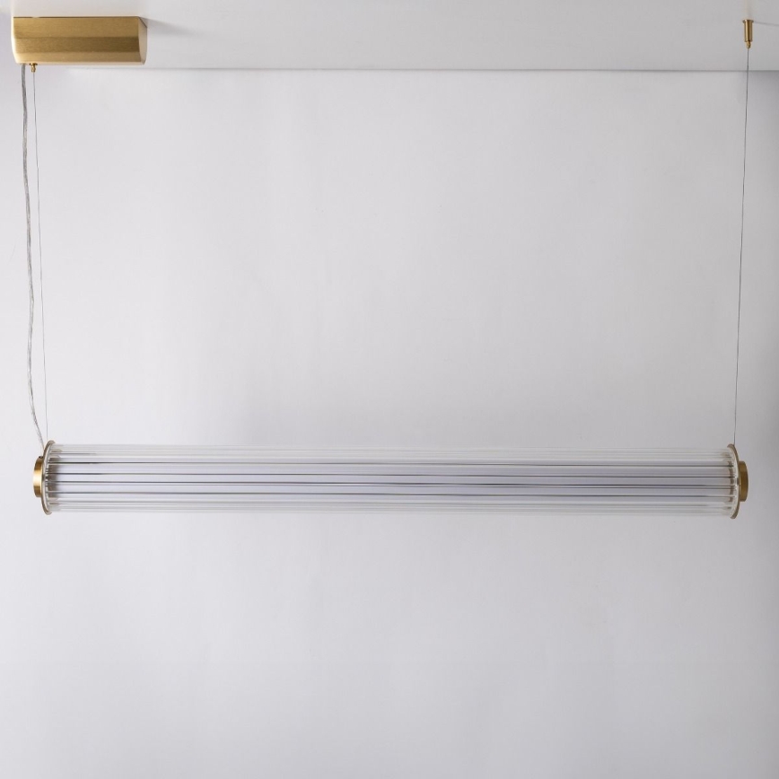 Zuma Line - LED Stmívatelný lustr na lanku LED/39W/230V 2700-6500K zlatá + dálkové ovládání