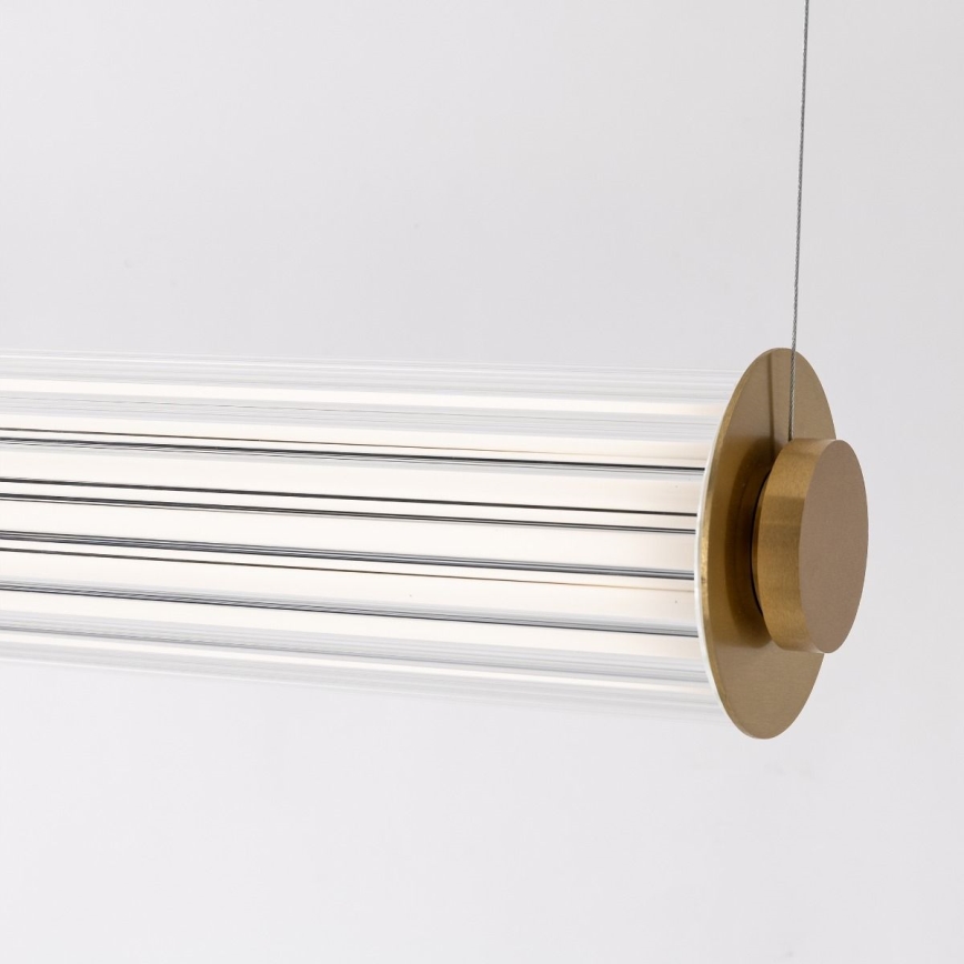Zuma Line - LED Stmívatelný lustr na lanku LED/39W/230V 2700-6500K zlatá + dálkové ovládání