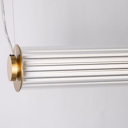 Zuma Line - LED Stmívatelný lustr na lanku LED/39W/230V 2700-6500K zlatá + dálkové ovládání