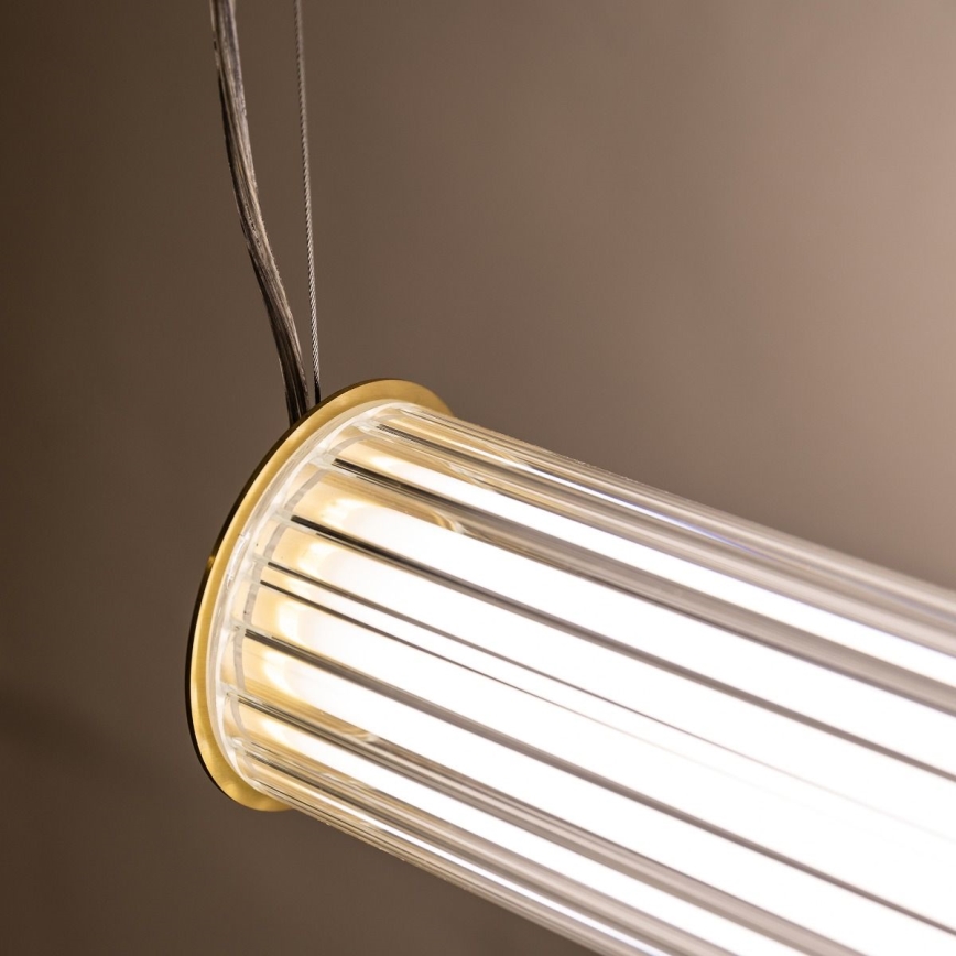 Zuma Line - LED Stmívatelný lustr na lanku LED/39W/230V 2700-6500K zlatá + dálkové ovládání