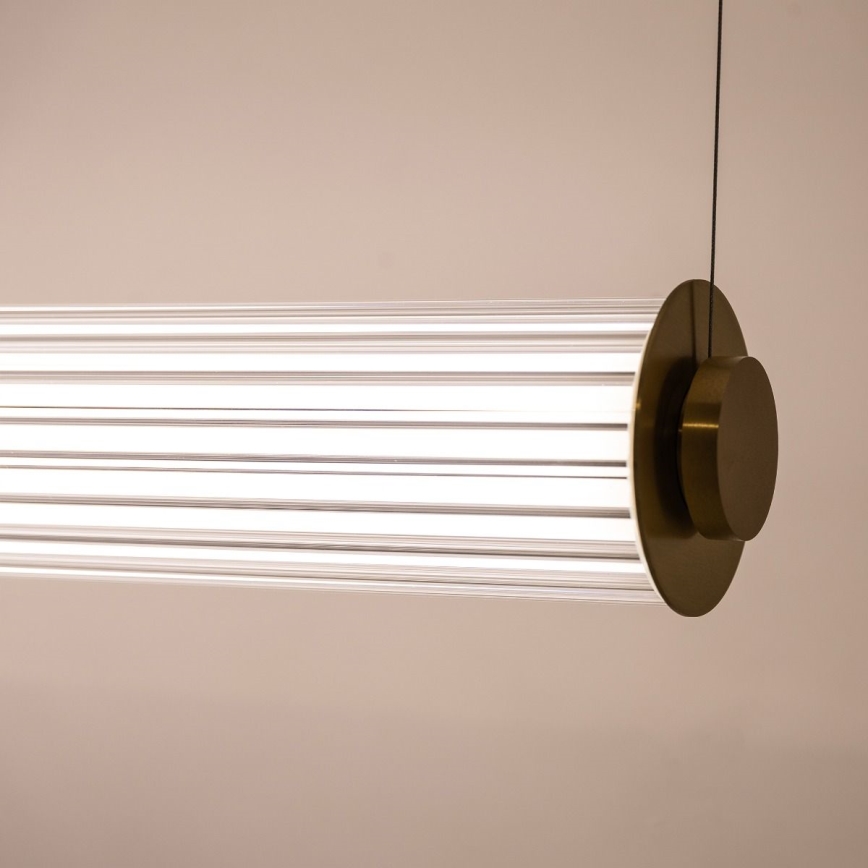 Zuma Line - LED Stmívatelný lustr na lanku LED/39W/230V 2700-6500K zlatá + dálkové ovládání