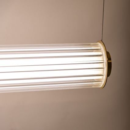 Zuma Line - LED Stmívatelný lustr na lanku LED/39W/230V 2700-6500K zlatá + dálkové ovládání