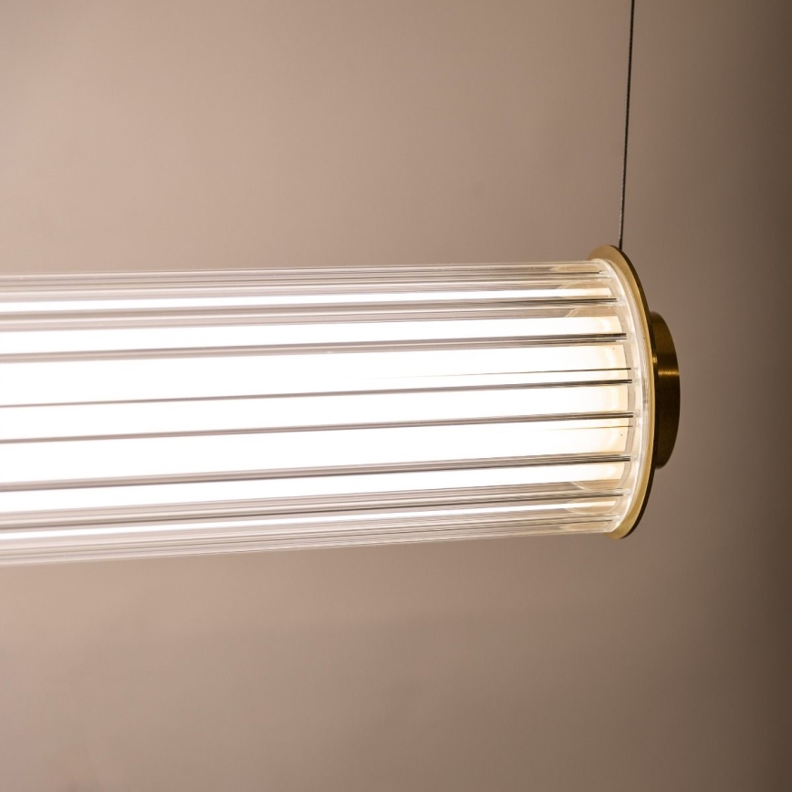 Zuma Line - LED Stmívatelný lustr na lanku LED/39W/230V 2700-6500K zlatá + dálkové ovládání