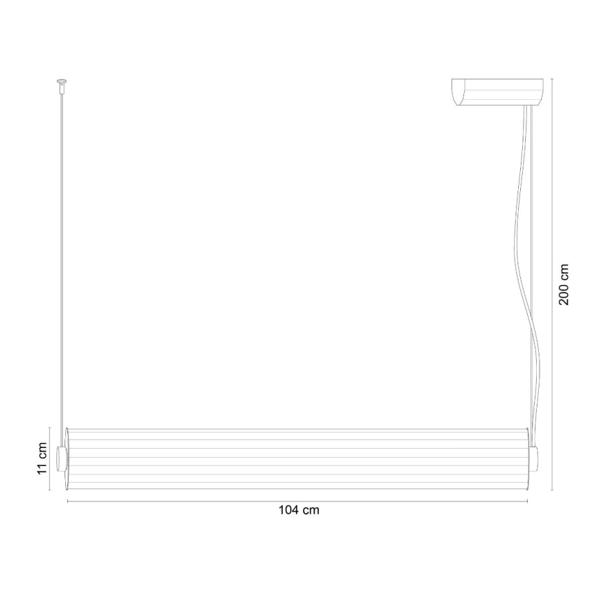 Zuma Line - LED Stmívatelný lustr na lanku LED/39W/230V 2700-6500K zlatá + dálkové ovládání