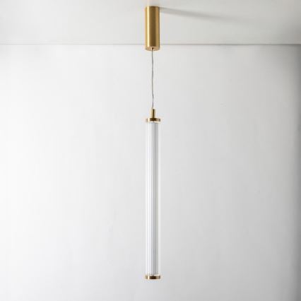 Zuma Line - LED Stmívatelný lustr na lanku LED/26W/230V 2700-6500K zlatá + dálkové ovládání