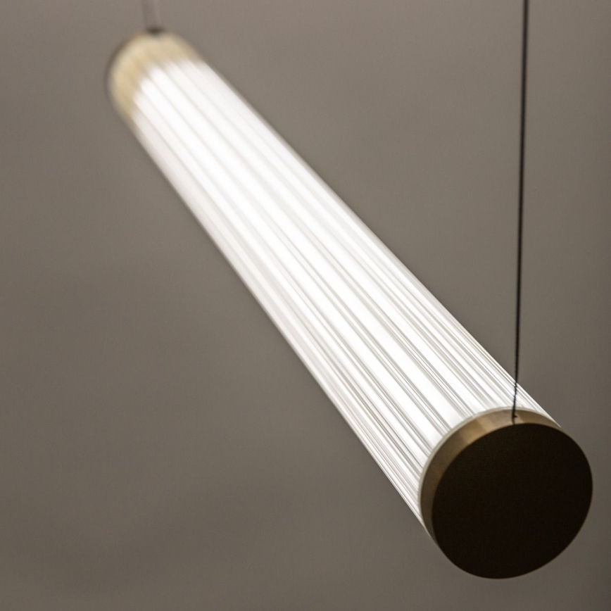 Zuma Line - LED Stmívatelný lustr na lanku LED/64W/230V 2700-6500K zlatá + dálkové ovládání